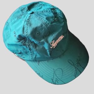 Nwt supreme nylon camp cap in turquoise